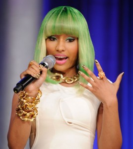 Nicki Minaj Nails - Gold